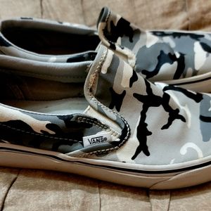 Leather Camo Vans